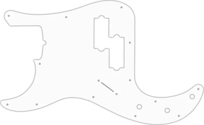 WD Custom Pickguard For Left Hand Fender Tony Franklin Signature Precision Bass #02 White