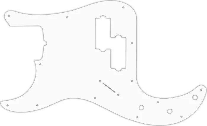 WD Custom Pickguard For Left Hand Fender Tony Franklin Signature Precision Bass #02 White