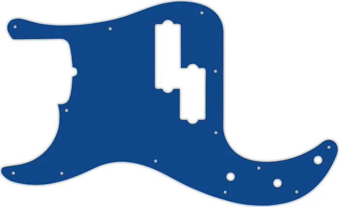 WD Custom Pickguard For Left Hand Fender USA 5 String Precision Bass #08 Blue/White/Blue