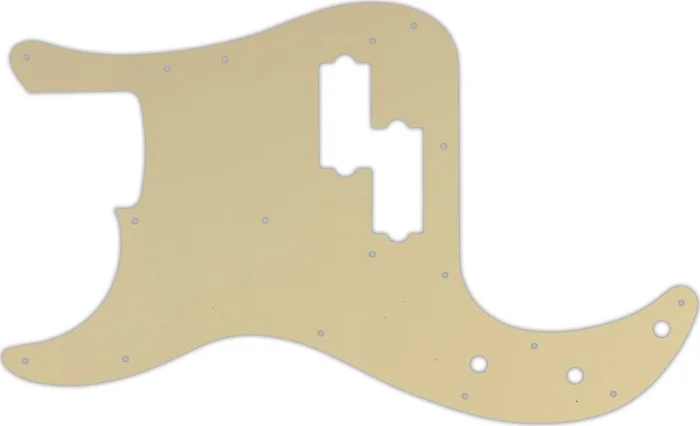 WD Custom Pickguard For Left Hand Fender USA Precision Bass #06B Cream/Black/Cream