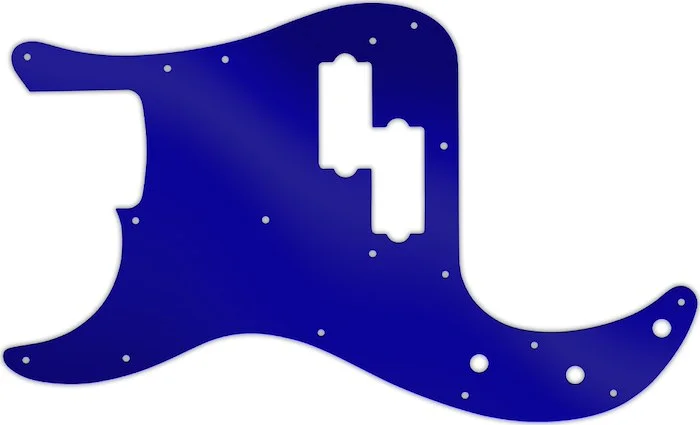 WD Custom Pickguard For Left Hand Fender USA Precision Bass #10DBU Dark Blue Mirror