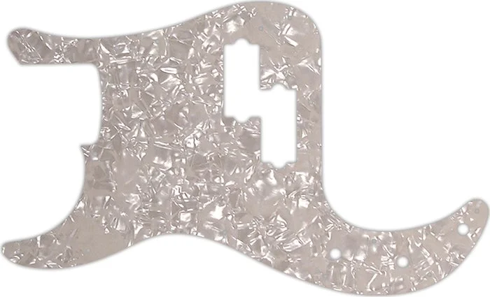 WD Custom Pickguard For Left Hand Fender USA Precision Bass #28A Aged Pearl/White/Black/White