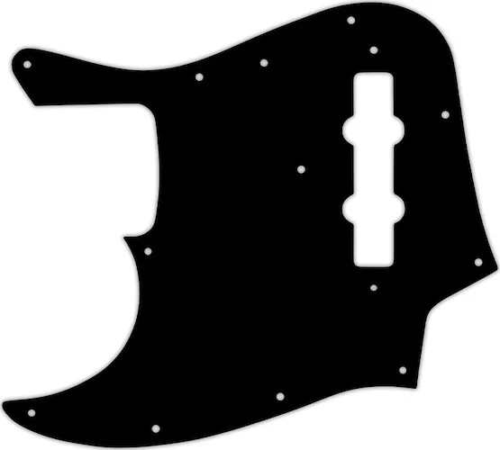 WD Custom Pickguard For Left Hand Fender Vintage 1970's-1980's 20 Fret Jazz  Bass #03 Black/White/Black