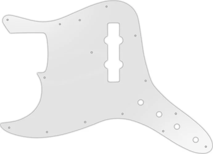 WD Custom Pickguard For Left Hand Fender Vintage 1970's-1980's 20 Fret Jazz Bass With Custom Integrated Contro