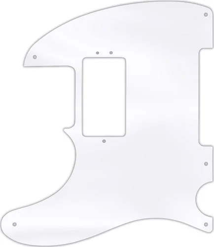 WD Custom Pickguard For Left Hand Fender Vintage Hot Rod '50s Telecaster #45T Clear Acrylic Thin