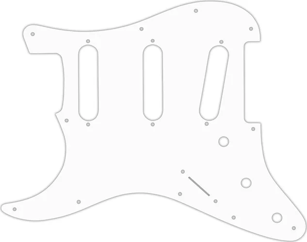 WD Custom Pickguard For Left Hand Fender VooDoo Jimi Hendrix Tribute Stratocaster #04 White/Black/White