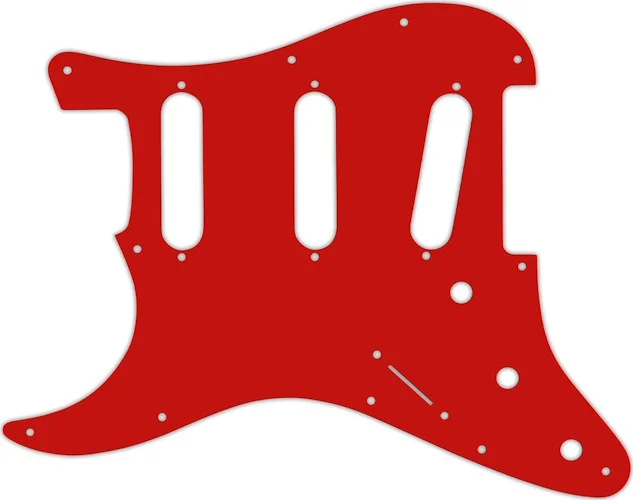 WD Custom Pickguard For Left Hand Fender VooDoo Jimi Hendrix Tribute Stratocaster #07 Red/White/Red