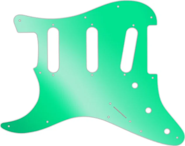 WD Custom Pickguard For Left Hand Fender VooDoo Jimi Hendrix Tribute Stratocaster #10GR Green Mirror