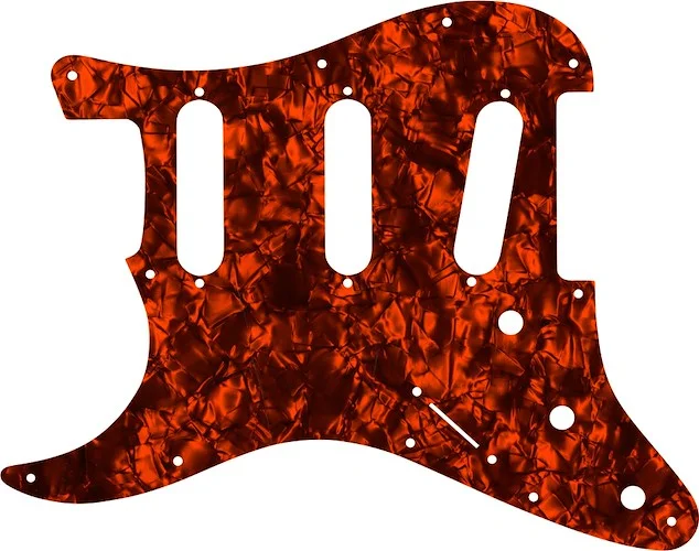 WD Custom Pickguard For Left Hand Fender VooDoo Jimi Hendrix Tribute Stratocaster #28OP Orange Pearl/Black/White/Black