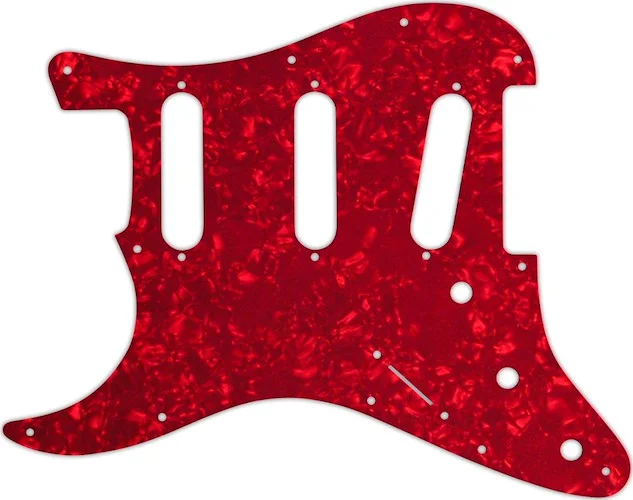 WD Custom Pickguard For Left Hand Fender VooDoo Jimi Hendrix Tribute Stratocaster #28R Red Pearl/White/Black/W