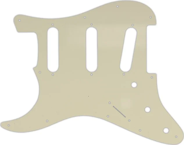 WD Custom Pickguard For Left Hand Fender VooDoo Jimi Hendrix Tribute Stratocaster #55 Parchment 3 Ply