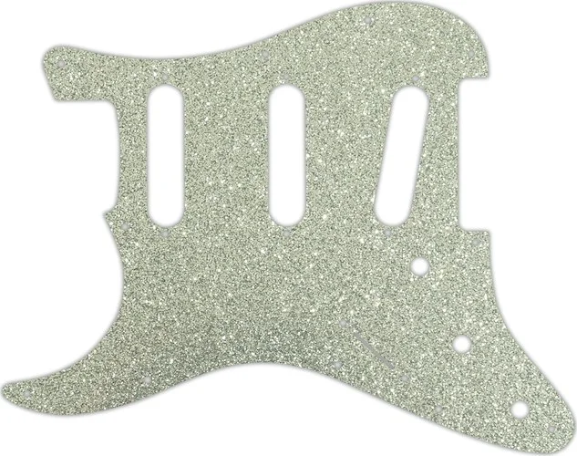 WD Custom Pickguard For Left Hand Fender VooDoo Jimi Hendrix Tribute Stratocaster #60SS Silver Sparkle 