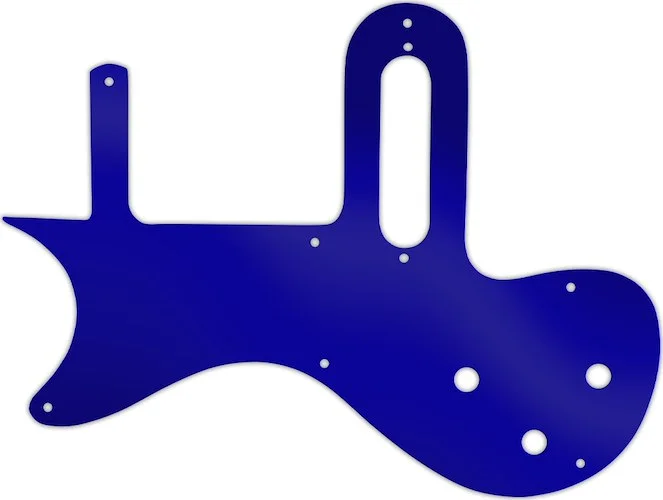 WD Custom Pickguard For Left Hand Gibson 1 Pickup Melody Maker #10DBU Dark Blue Mirror