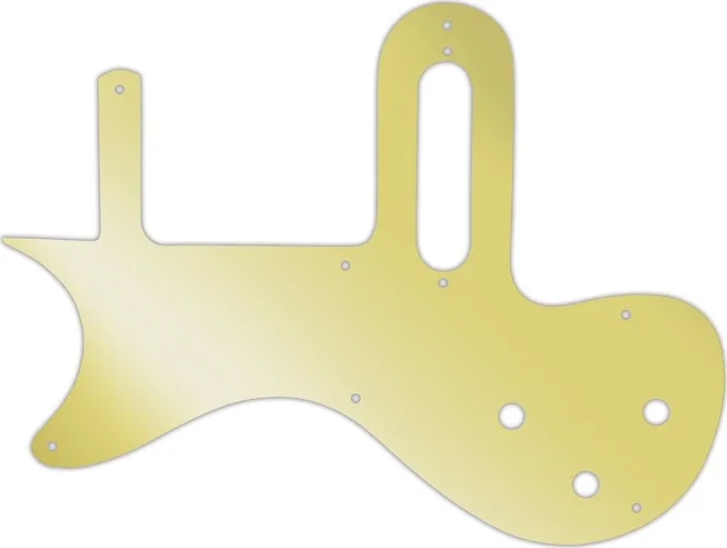 WD Custom Pickguard For Left Hand Gibson 1 Pickup Melody Maker #10GD Gold Mirror