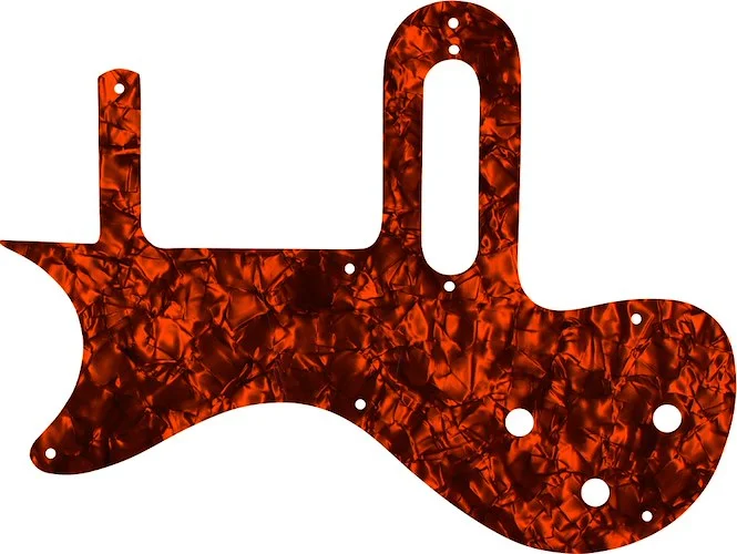 WD Custom Pickguard For Left Hand Gibson 1 Pickup Melody Maker #28OP Orange Pearl/Black/White/Black
