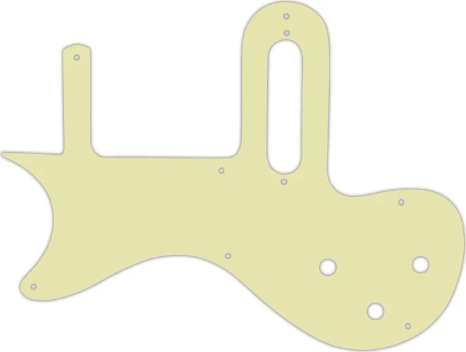 WD Custom Pickguard For Left Hand Gibson 1 Pickup Melody Maker #34 Mint Green 3 Ply