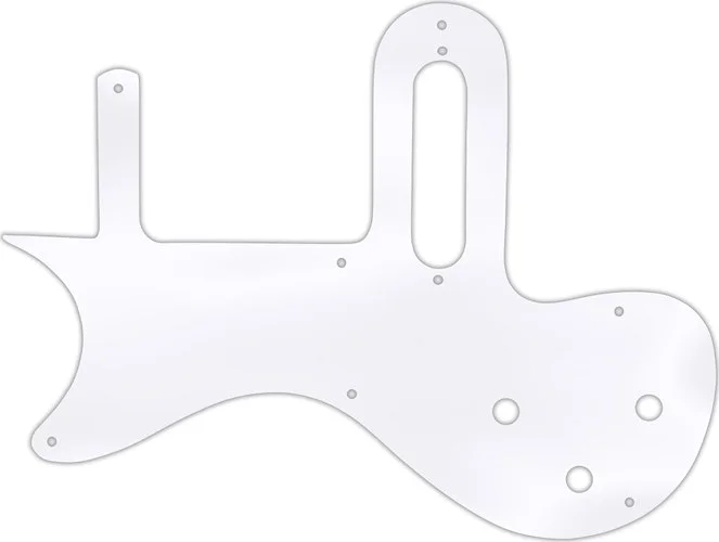 WD Custom Pickguard For Left Hand Gibson 1 Pickup Melody Maker #45 Clear Acrylic