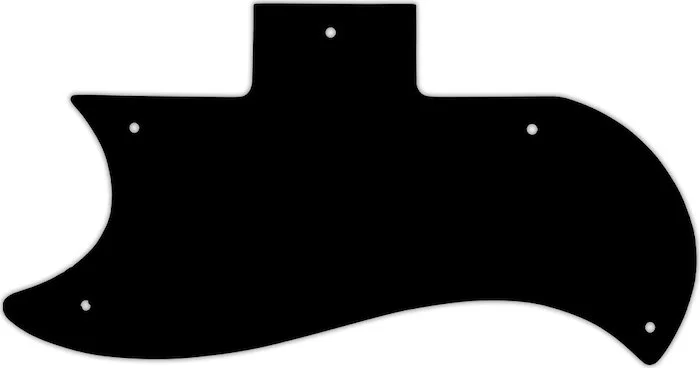 WD Custom Pickguard For Left Hand Gibson 1961-1970 Half Face SG #01T Black Thin