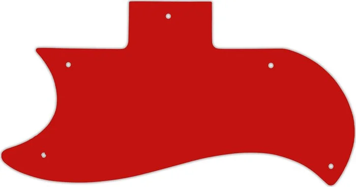 WD Custom Pickguard For Left Hand Gibson 1961-1970 Half Face SG #07 Red/White/Red