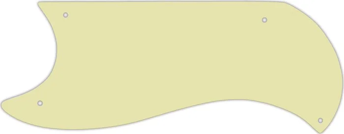 WD Custom Pickguard For Left Hand Gibson 1961-1963 Half Face SG Custom #34S Mint Green Solid