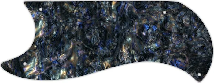 WD Custom Pickguard For Left Hand Gibson 1961-1963 Half Face SG Custom #35 Black Abalone