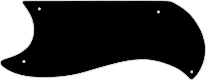 WD Custom Pickguard For Left Hand Gibson 1961-1963 Half Face SG Custom #38 Black/Cream/Black