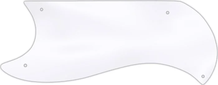 WD Custom Pickguard For Left Hand Gibson 1961-1963 Half Face SG Custom #45T Clear Acrylic Thin