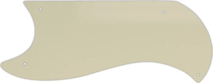 WD Custom Pickguard For Left Hand Gibson 1961-1963 Half Face SG Custom #55S Parchment Solid