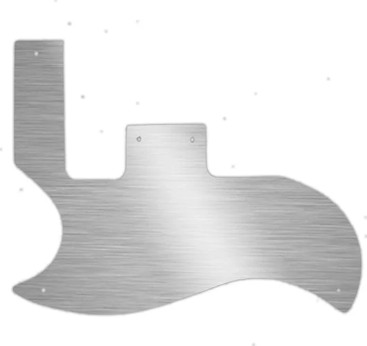 WD Custom Pickguard For Left Hand Gibson 1961-1970 SG Special #13 Simulated Brushed Silver/Black PVC