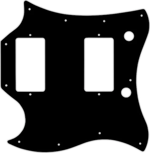 WD Custom Pickguard For Left Hand Gibson 1963-1970 Full Face SG #03P Black/Parchment/Black
