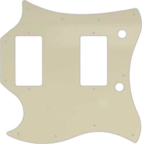 WD Custom Pickguard For Left Hand Gibson 1963-1970 Full Face SG #55 Parchment 3 Ply