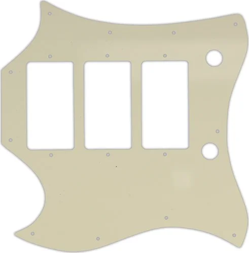 WD Custom Pickguard For Left Hand Gibson 1964-1970 Full Face SG Custom #55 Parchment 3 Ply