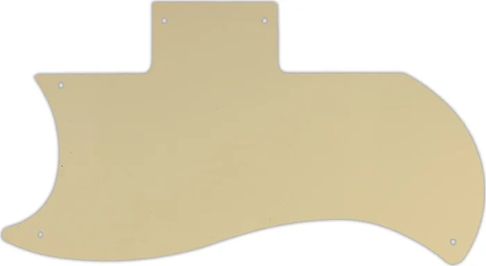 WD Custom Pickguard For Left Hand Gibson 1971-Present Or 1961 Reissue Half Face SG #06T Cream Thin