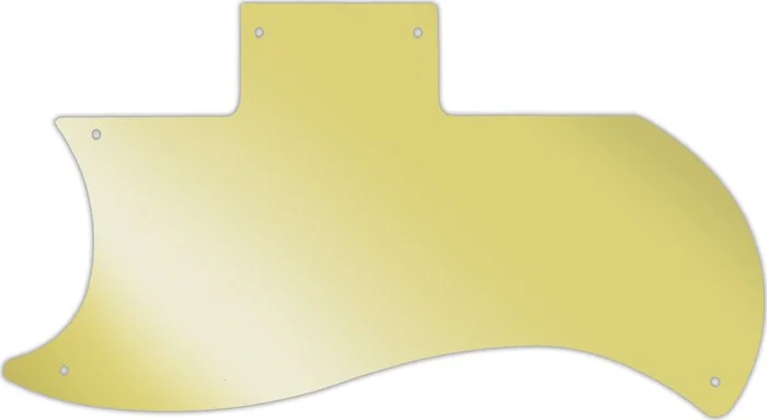 WD Custom Pickguard For Left Hand Gibson 1971-Present Or 1961 Reissue Half Face SG #10GD Gold Mirror
