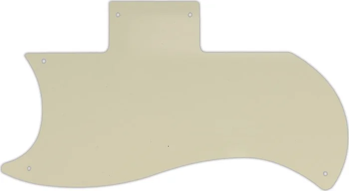 WD Custom Pickguard For Left Hand Gibson 1971-Present Or 1961 Reissue Half Face SG #55S Parchment Solid