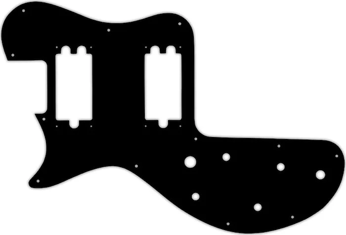 WD Custom Pickguard For Left Hand Gibson 1980-1984 Sonex #01T Black Thin