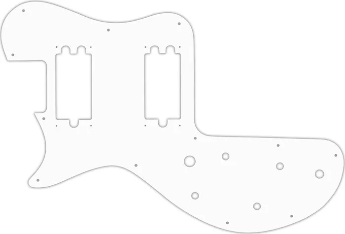 WD Custom Pickguard For Left Hand Gibson 1980-1984 Sonex #02 White