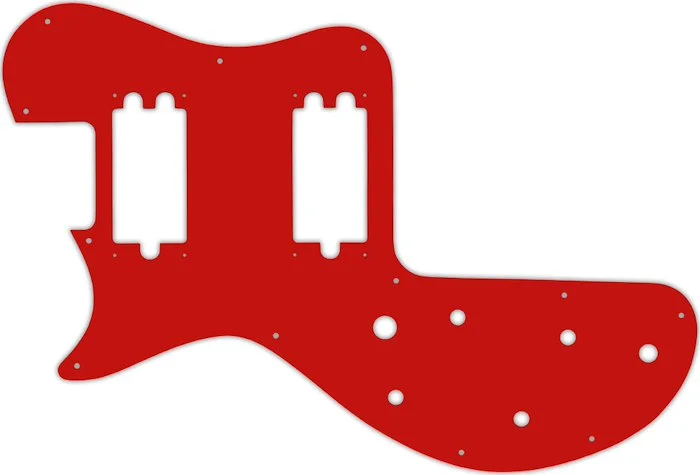 WD Custom Pickguard For Left Hand Gibson 1980-1984 Sonex #07 Red/White/Red