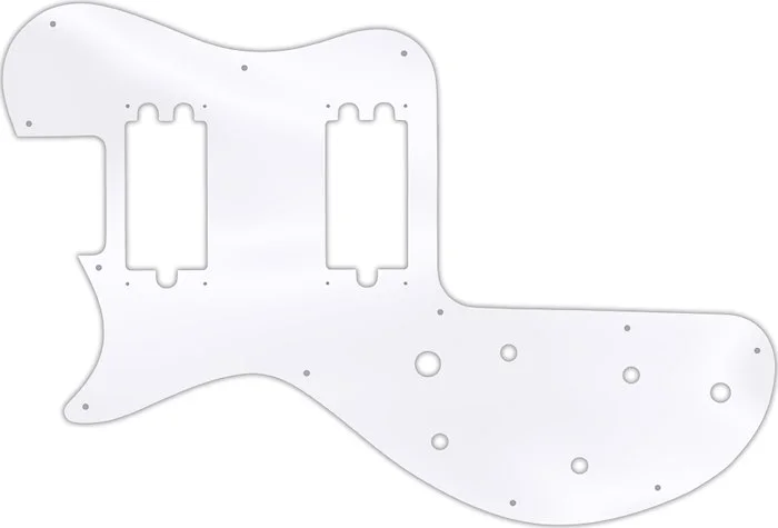 WD Custom Pickguard For Left Hand Gibson 1980-1984 Sonex #45 Clear Acrylic