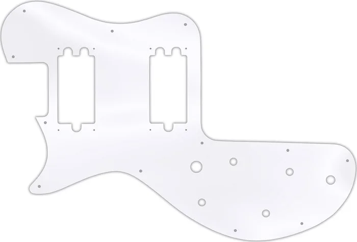 WD Custom Pickguard For Left Hand Gibson 1980-1984 Sonex #45T Clear Acrylic Thin
