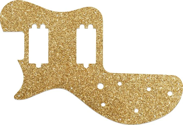 WD Custom Pickguard For Left Hand Gibson 1980-1984 Sonex #60RGS Rose Gold Sparkle 