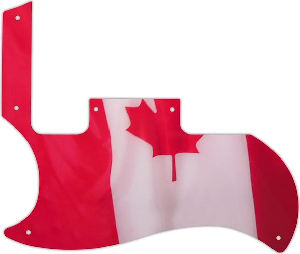 WD Custom Pickguard For Left Hand Gibson 2010-2012 '60s Tribute SG Special #G11 Canadian Flag Graphic