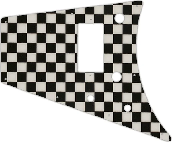 WD Custom Pickguard For Left Hand Gibson 2011 Flying V Melody Maker #CK01 Checkerboard Graphic