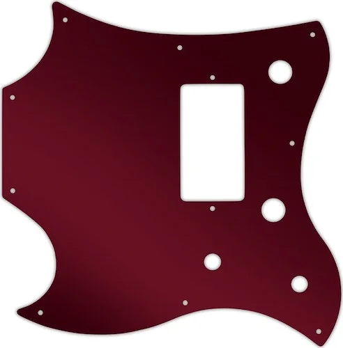 WD Custom Pickguard For Left Hand Gibson 2011 SG Style Melody Maker #10R Red Mirror