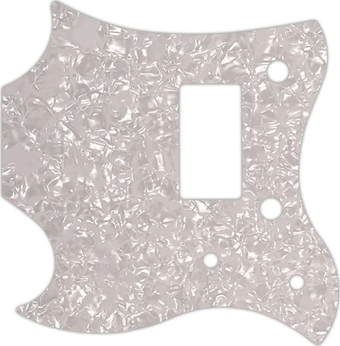 WD Custom Pickguard For Left Hand Gibson 2011 SG Style Melody Maker #28 White Pearl/White/Black/White