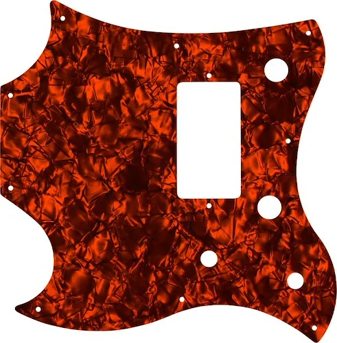 WD Custom Pickguard For Left Hand Gibson 2011 SG Style Melody Maker #28OP Orange Pearl/Black/White/Black
