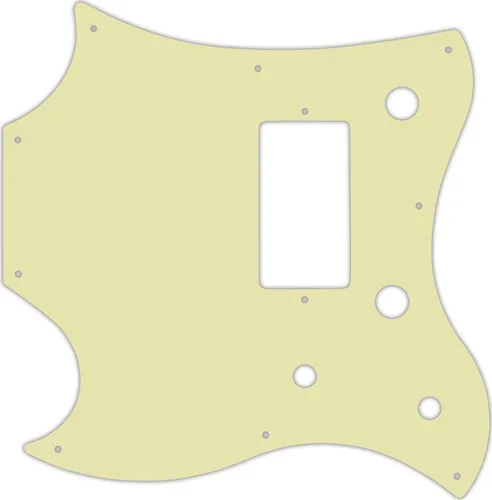 WD Custom Pickguard For Left Hand Gibson 2011 SG Style Melody Maker #34 Mint Green 3 Ply