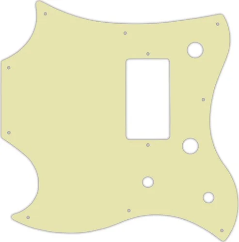 WD Custom Pickguard For Left Hand Gibson 2011 SG Style Melody Maker #34T Mint Green Thin