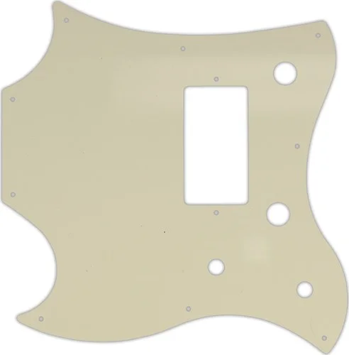 WD Custom Pickguard For Left Hand Gibson 2011 SG Style Melody Maker #55S Parchment Solid