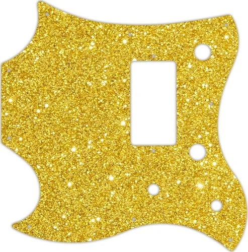 WD Custom Pickguard For Left Hand Gibson 2011 SG Style Melody Maker #60GS Gold Sparkle 